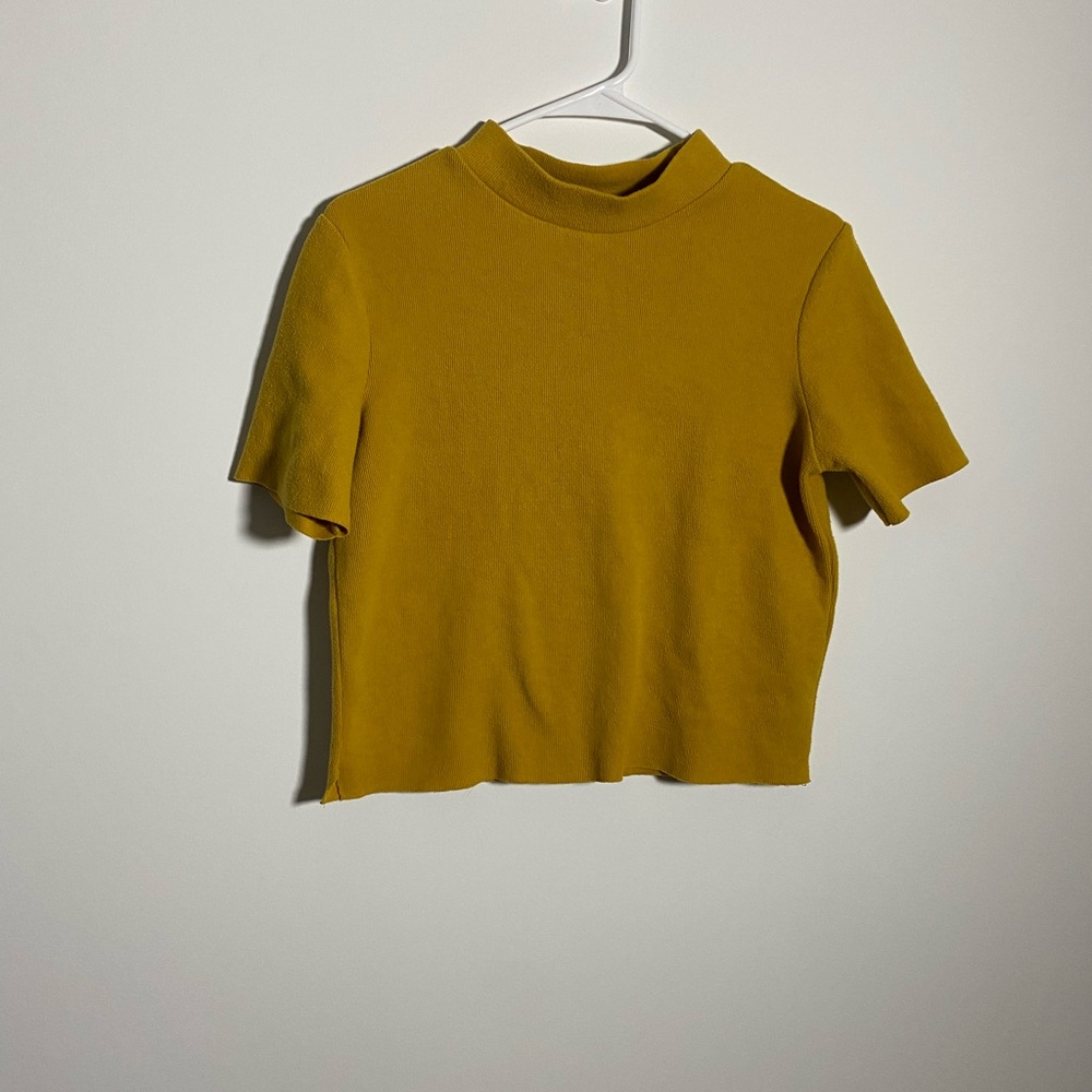 Zara Trafaluc Mustard Yellow Women's Top